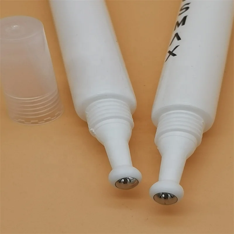 10g single steel ball massage eye cream lip gloss packaging tube