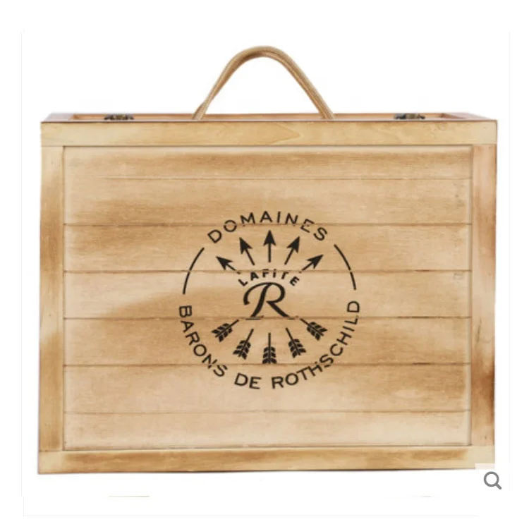 Red wine box wine tumbler box wooden wine box