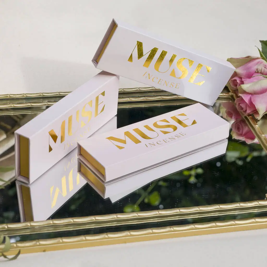 Wholesale Custom incense make up rigid box luxury gift magnetic paper cardboard box packaging With magnet