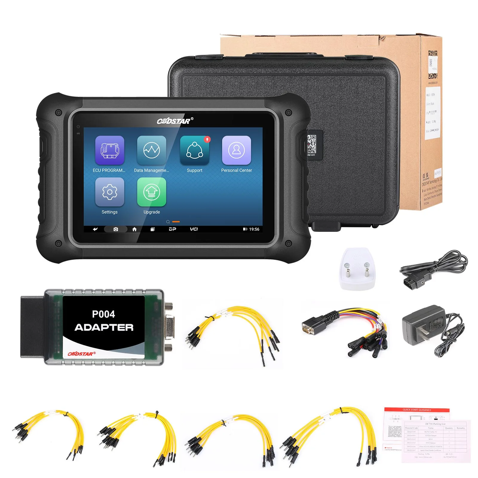 OBDSTAR DC706 ECU Tool Full Version + MP001 Set for Car and Motorcycle ECM & TCM & BODY Clone by OBD or BENCH