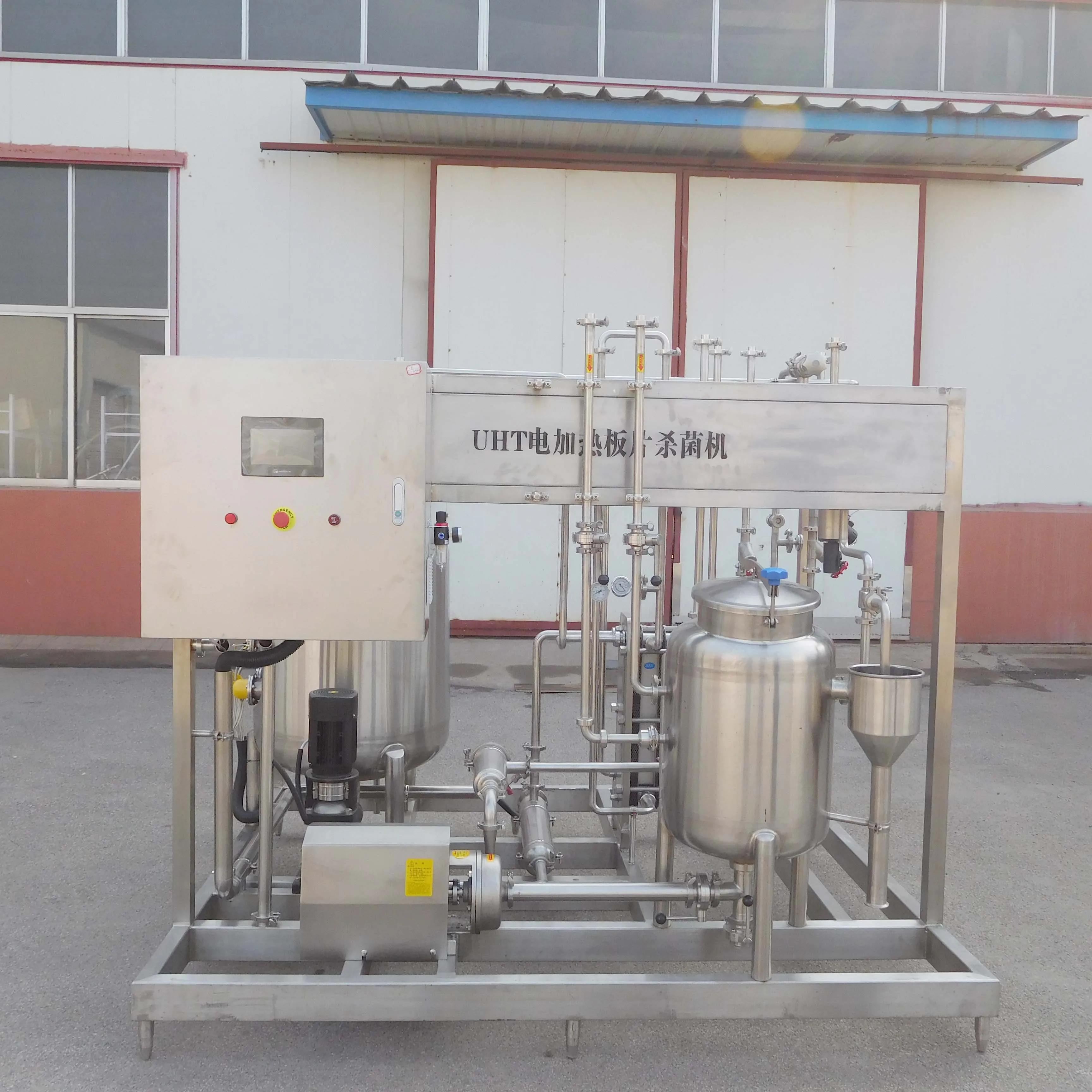 Automatic 300L 500L 1000L 2000L 3000L UHT Milk Sterilizer Pasteurization Machine
