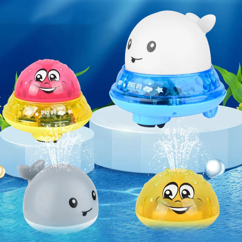  Игрушка для ванны с распылителем мигающий светодиодный светильник вращающийся душ младенцев малышей
