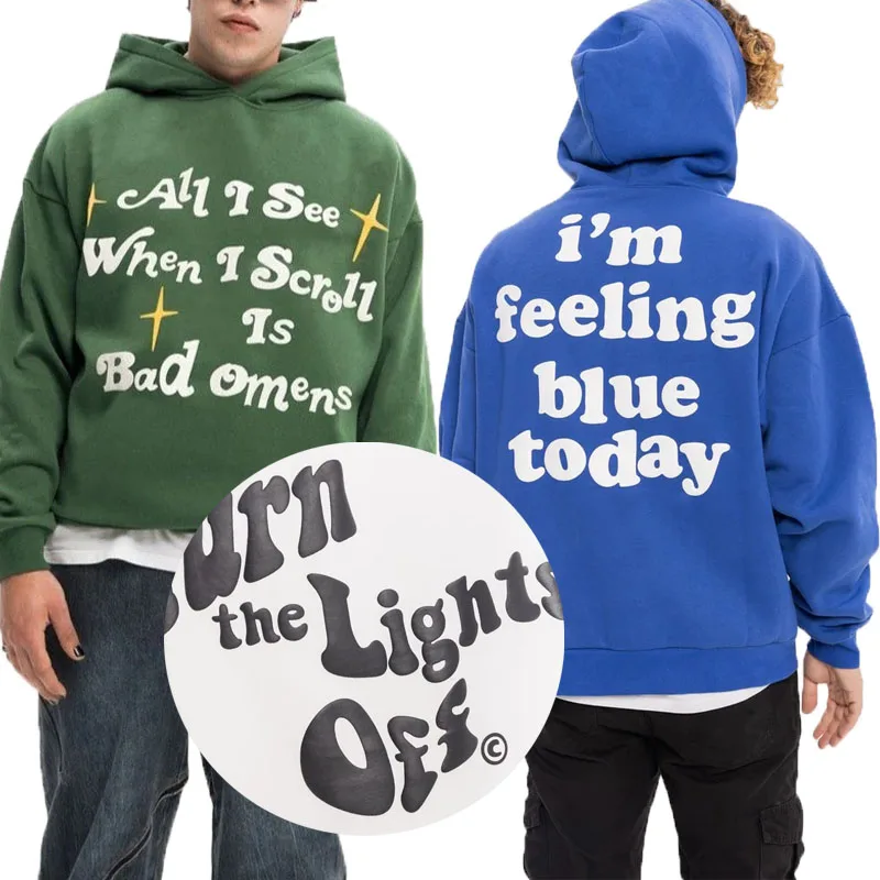 Ramax Custom Manufacturer Mens Pullover Oversized Hoodies Baggy Letter Foam 3d Puff Silk Screen Print for Winter Hoodies