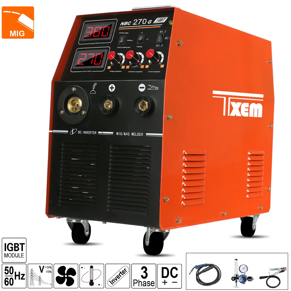 NBC MIG 270 built in wire feeder gas welding machine