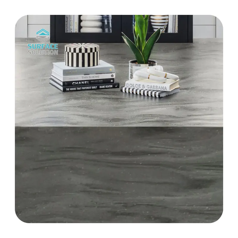 Solid surface acrylic solid surface benchtop kitchen island counter benchtop in artificial stone countertop