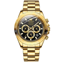 OLevs 6638 brand watch Automatic small three dial men wrist personalized waterproof Men Mechanical Watch