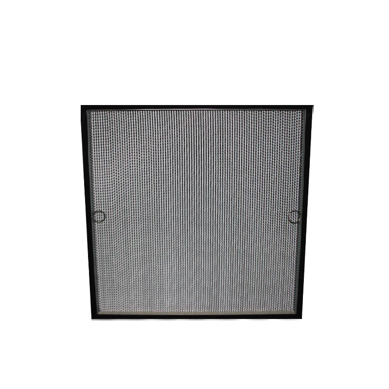 Industrial Filtration Equipment Environmental Glass Fiber Hepa Air Filter With Clapboard