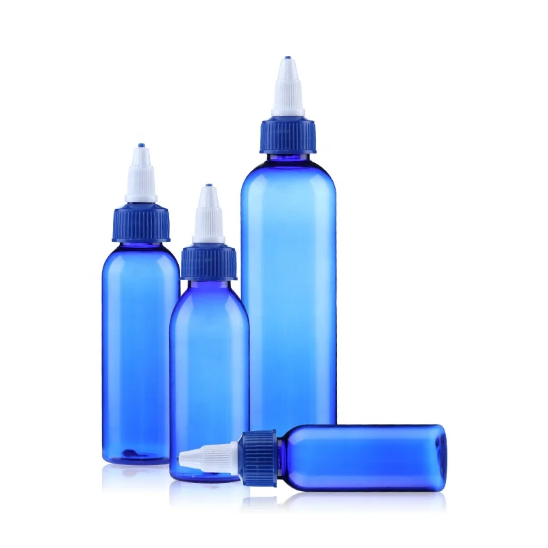 hair oil bottle twist cap twist cap round bottle sharp mouth cap bottle