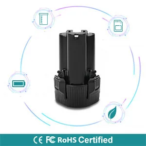 Литий-ионный аккумулятор Makita BL1014 12V Max черный карманный размер