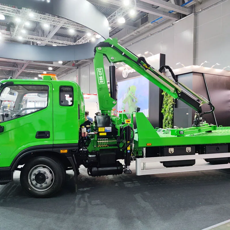 tow truck Crane truck mounted for lift cars Road rescue crane machine good performance 2 tons