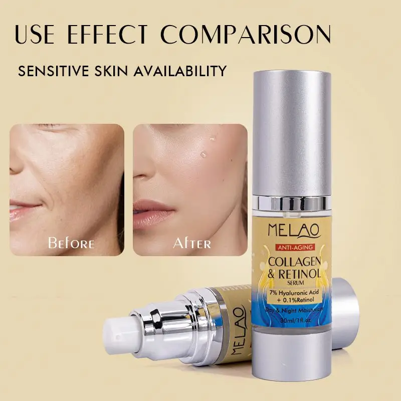 High Quality Organic Skin Care Tightening Glowing Skin Day & Night Facial Moisturizer Lift Wrinkle Retinol Facial Serum