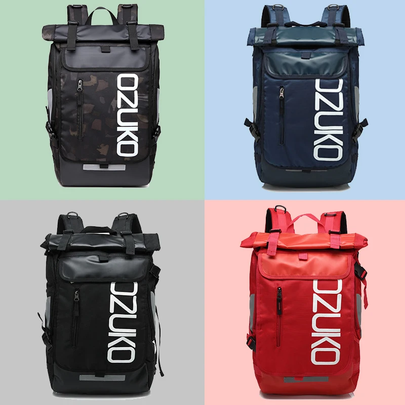  Сумка Ozuko D8020 мужская с замком-молнией водонепроницаемый ранец для школы и поездок на открытом воздухе сумка