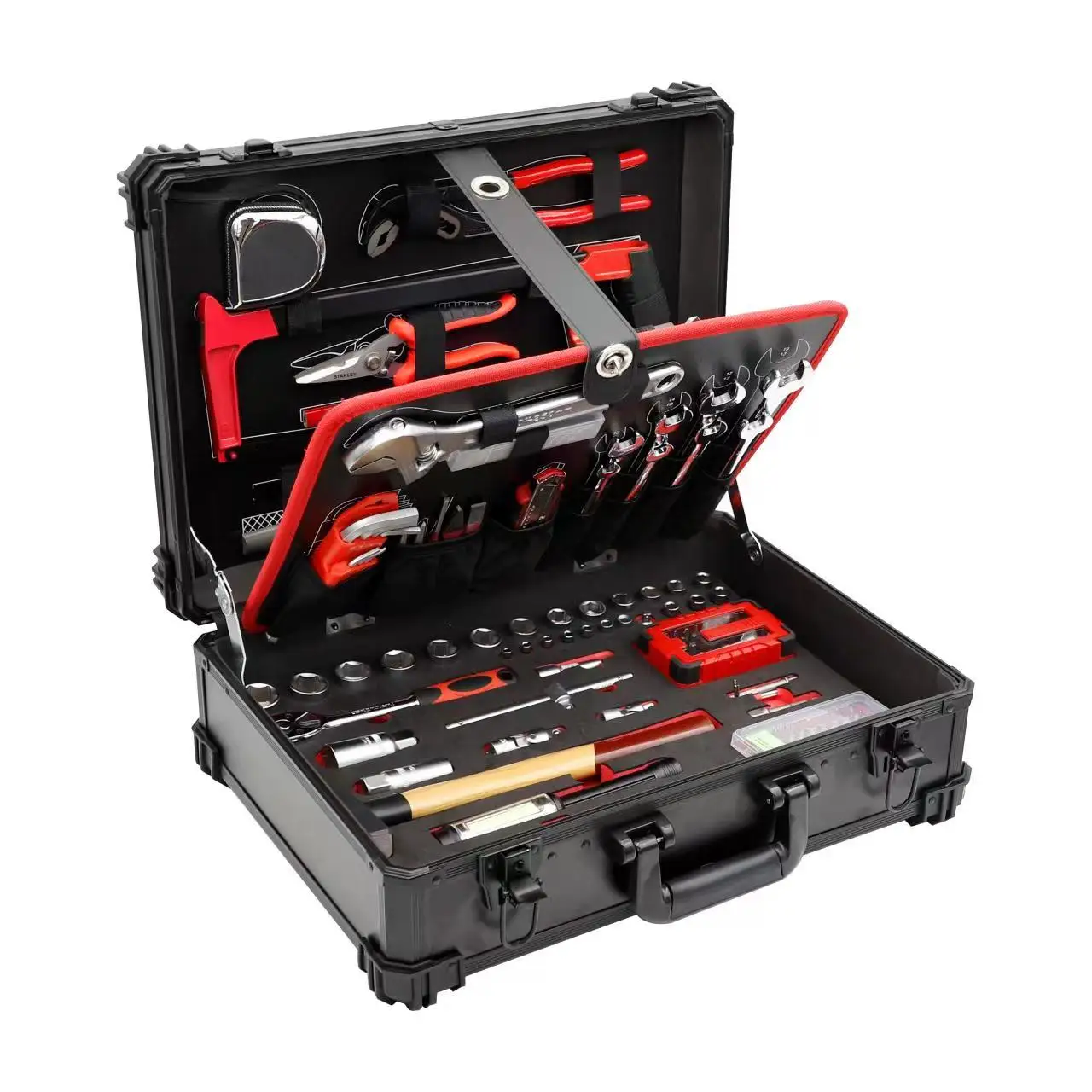 GLARY professional hand tool sets portable box hard case aluminum set tools with case kit multi-purpose tool chest box case set