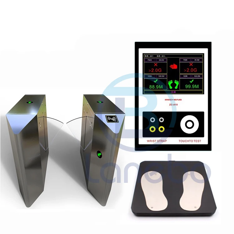 ESD Tester entry ENTRANCE CONTROL SYSTEM tripod Turnstile and Flap barrier