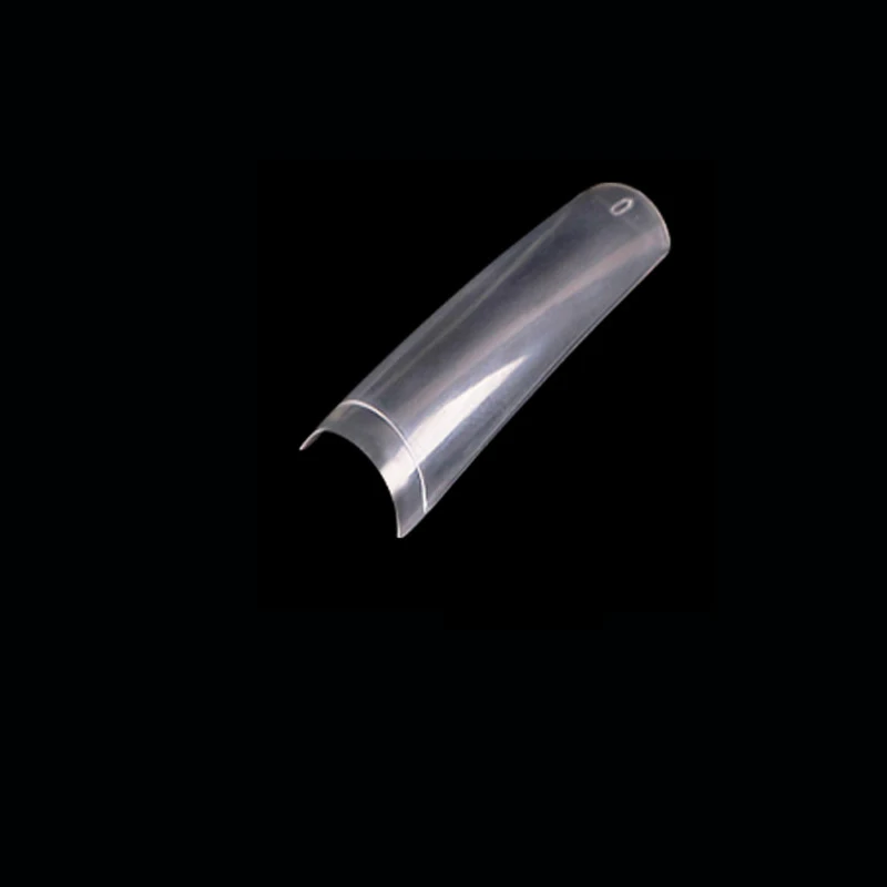 Popular Transparent Nail Tips Wholesale 550 pieces Shell Straight Acrylic Square False Nail Tips French Dovetail Nails