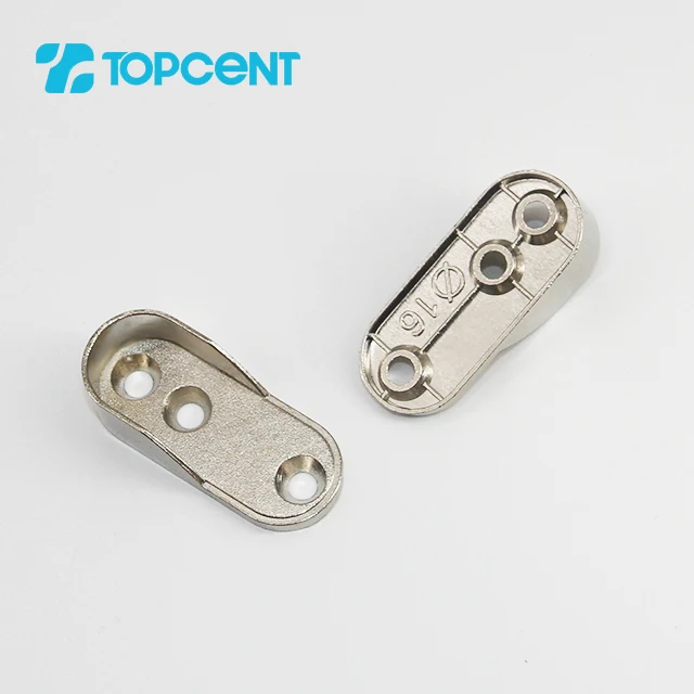 TOPCENT Block flange tube support/wardrobe hanging rail support