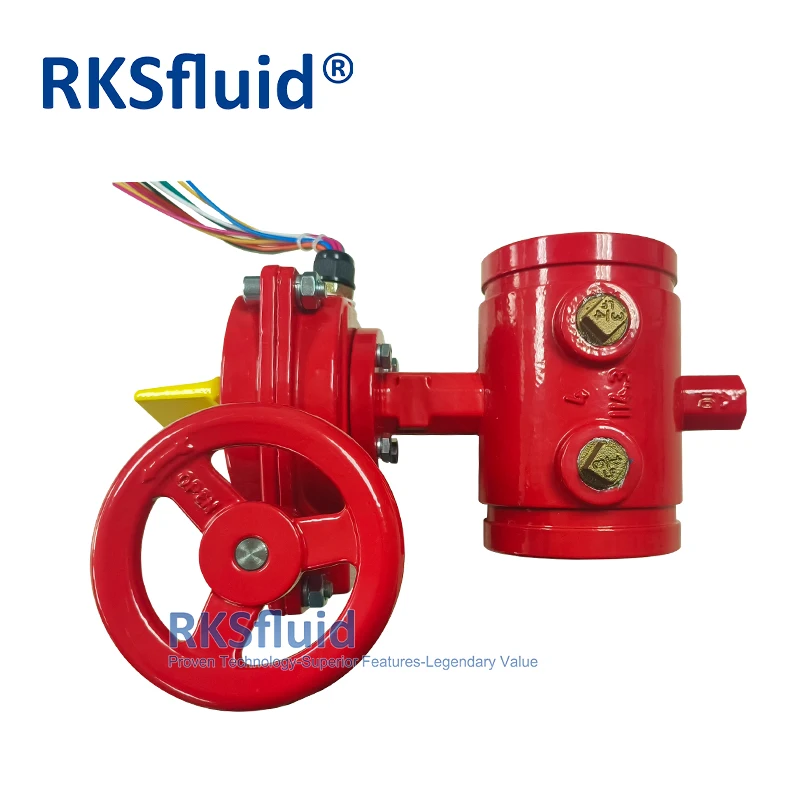 Factory Supply DN100 4inch Fire Fighting Fire Hydrant Grooved Manual Butterfly Valve