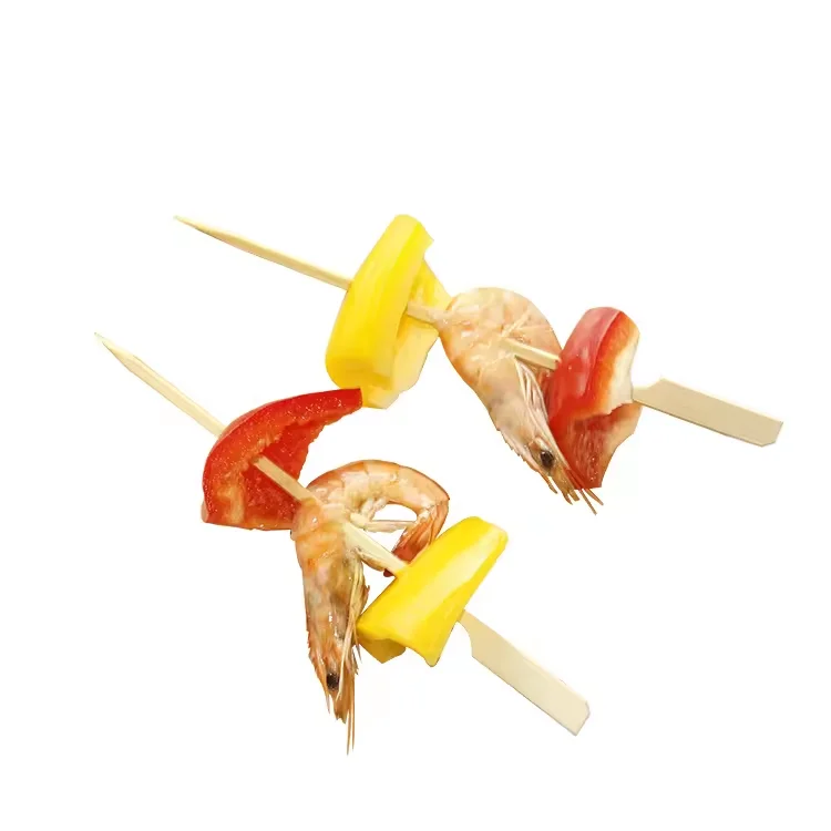 Eco Friendly Wholesale Cheap Price Individual Package Smooth Surface Disposable High Quality Bamboo BBQ Sticks