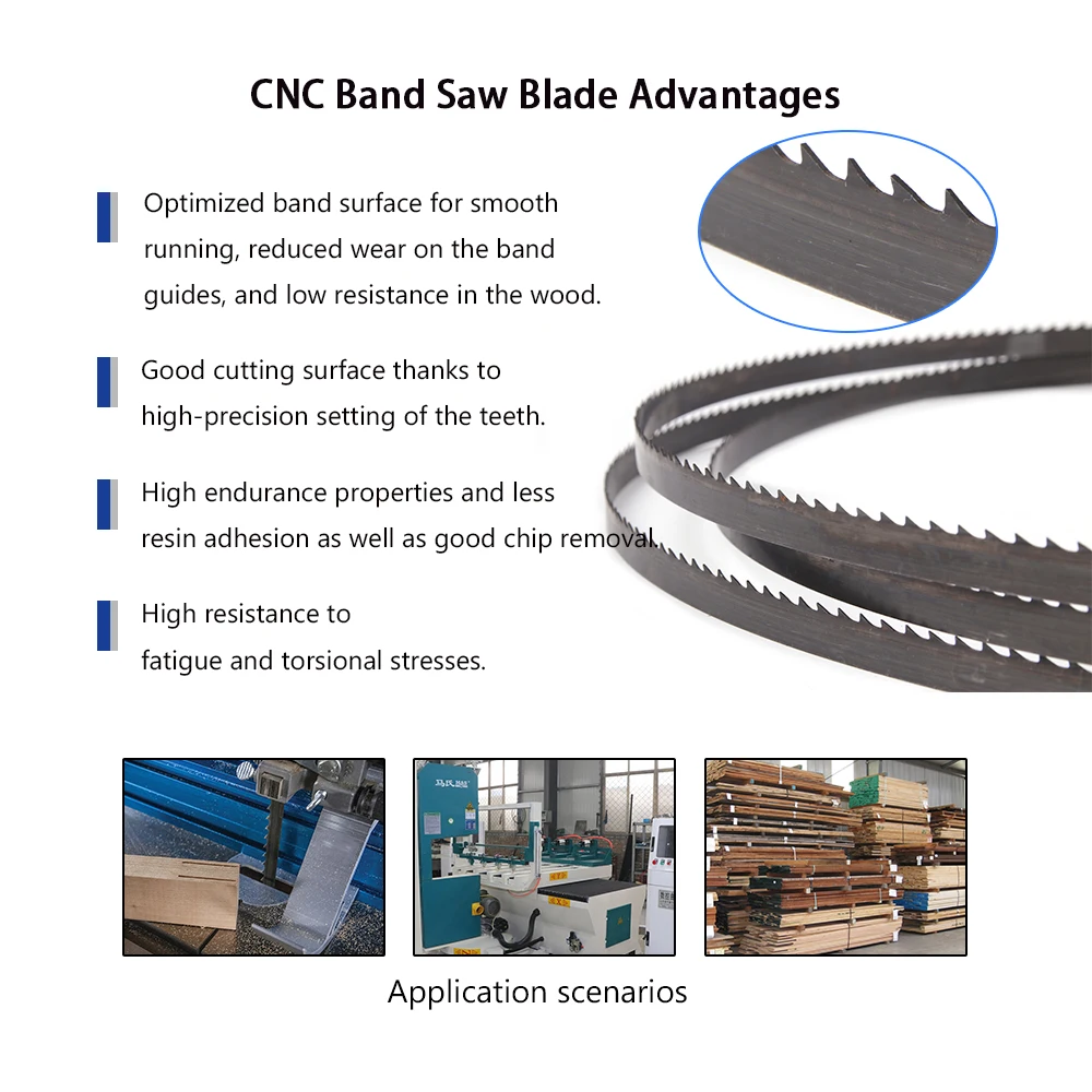 CNC Machine Wood Band Saw Blade For diamond band saw blades md9214 60 inch band saw blade