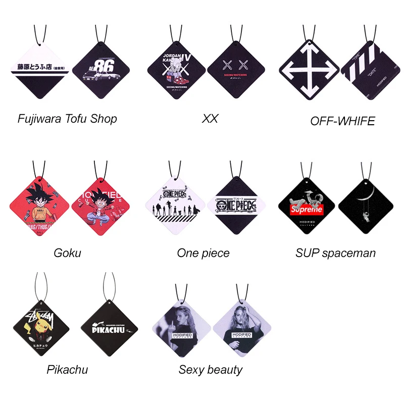 New cartoon animal style car interior decoration perfume film automotive air freshener