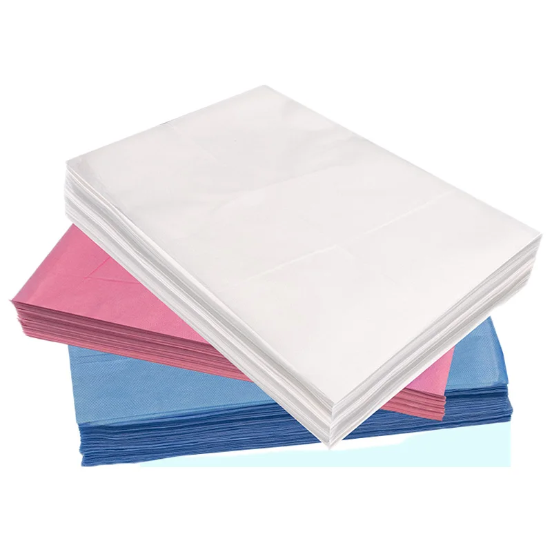 80*190 30 pieces/bag nonwoven fabric disposable hospital bed sheet for spa  Home Hospital Use Hot sell