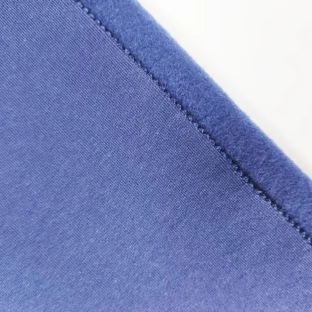 big pique fleece prench terry  face brushed 60% Cotton 40% Polyester  405-425gsm 58-59 Plain Dyed  for Boys and Girls Dress