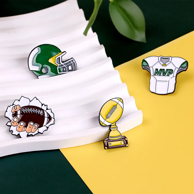 2024 super bowl MVP men boy gift promotional sports products brooch badges medals wholesale lapel metal custom sports enamel pin