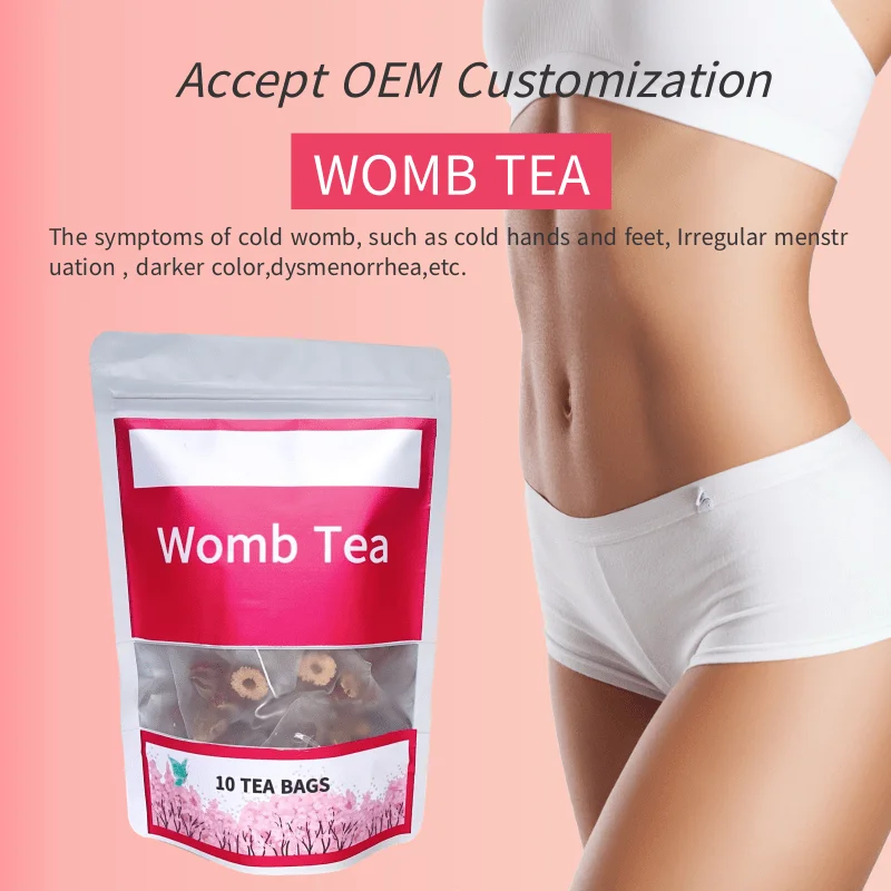 Customize Logo Herbal Womb Tea Yoni healing Detox Tea Help Female Fertility Pregnancy