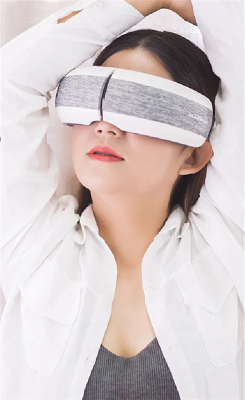 Electric Hot Heat Heating Warm Eye Mask Massager With Air Pressure