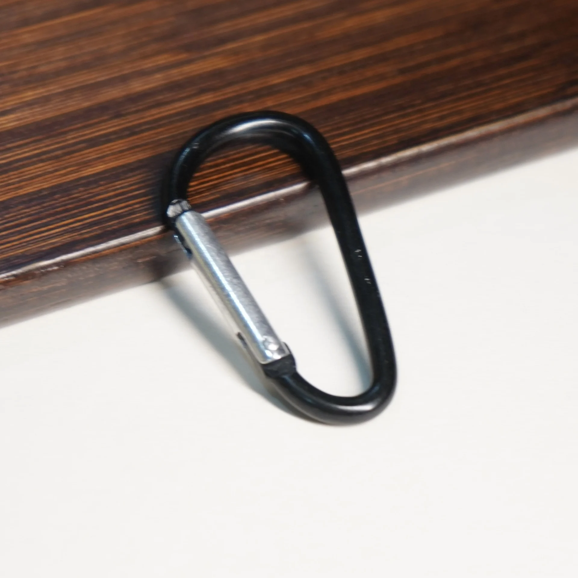 Colorful  #5 Aluminum Carabiner D Shape Buckle Pack Spring Snap Keychain Clip Hook