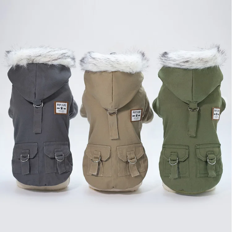 Wholesale Dog Vest Coat Winter Cold Weather Jacket Sweater For Winter warm Dog clothes
