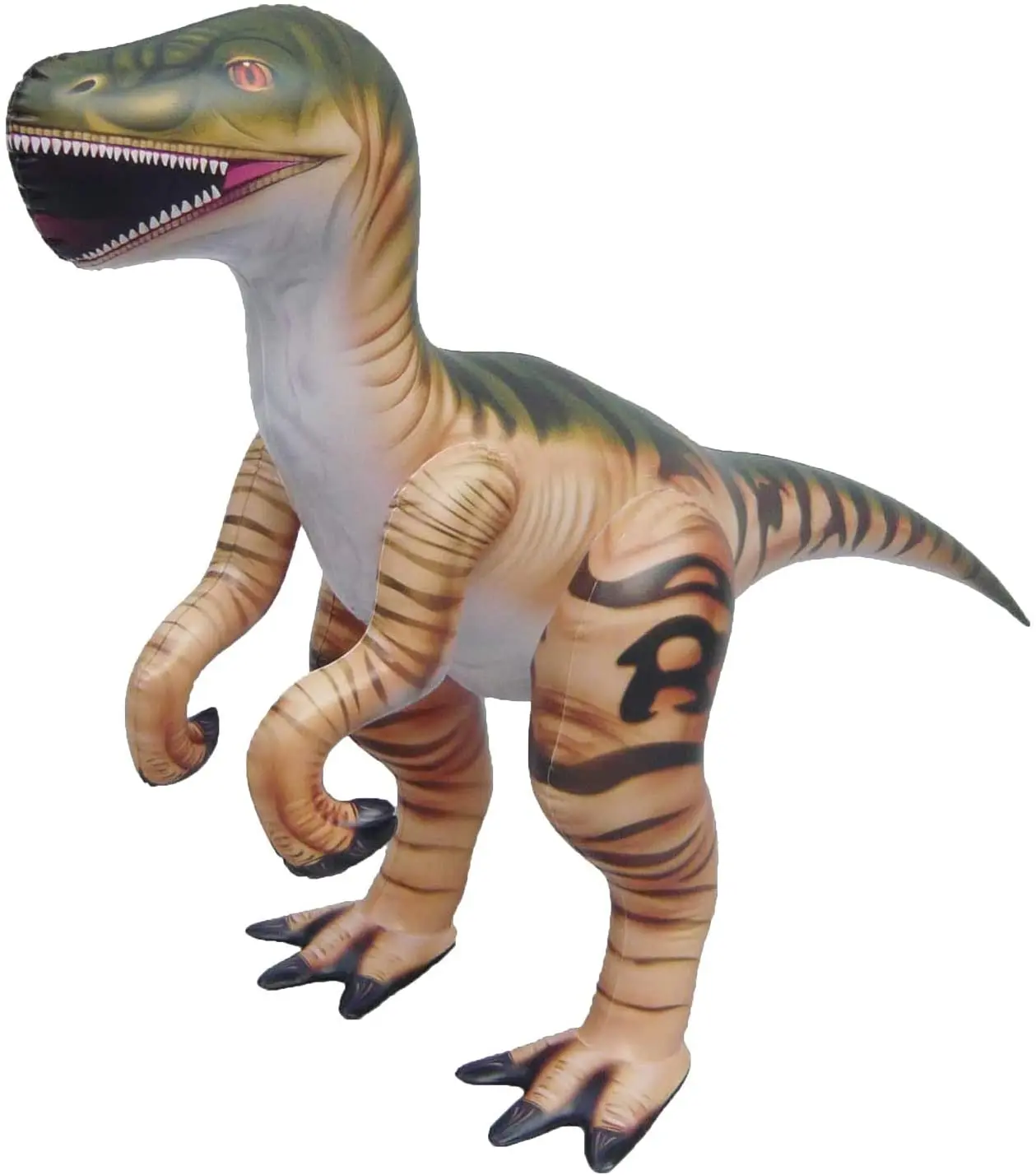 51 inch Inflatable Plush Velociraptor Raptor, Dinosaur World Jurassic Room  Party Favors Decorations