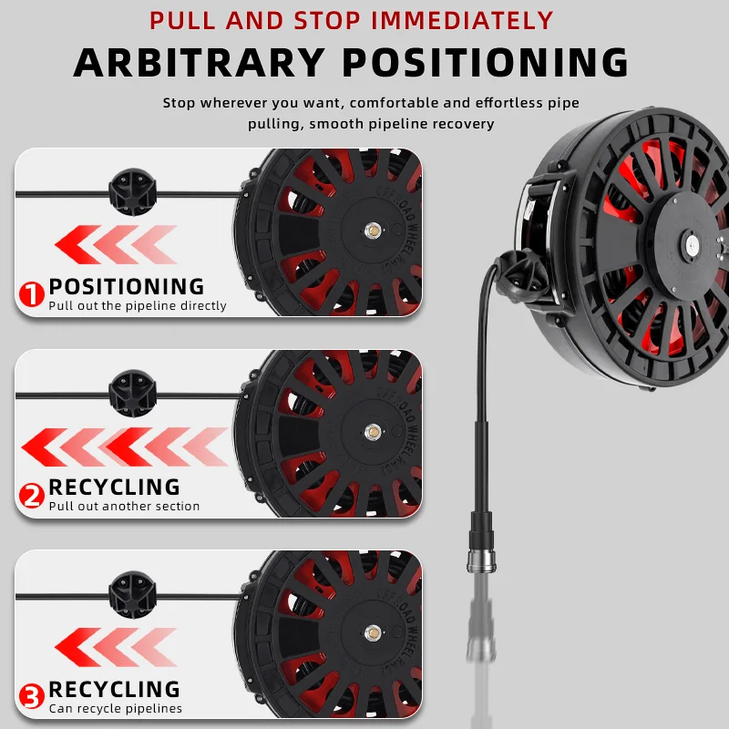 Electrical Cable Hose Reel Drum High Pressure Drum For Car Washing Shop