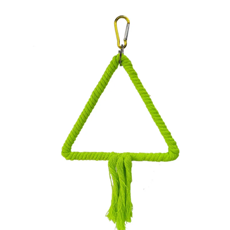 Parrot Hamster Toy iron wire Climb Ladder Runner Game Steps Durable Cotton Rope Swing Staircase Bit String Frame Bird Cage