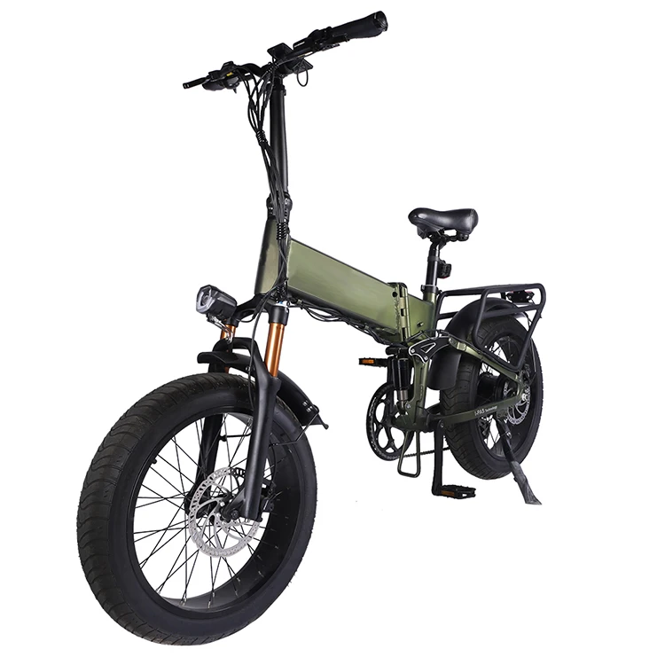 Lightweight easy folding electric bicycle 500w rear hub motor low price electric bike 20inch fat tyre folded e bike with pedals
