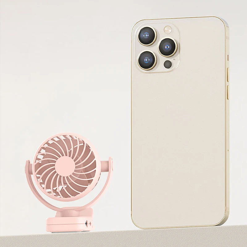 New 1500mAh Strong Wind Outdoor Neck Hanging Fan Portable Mini USB Rechargeable Mini Fan Clip On Umbrellas