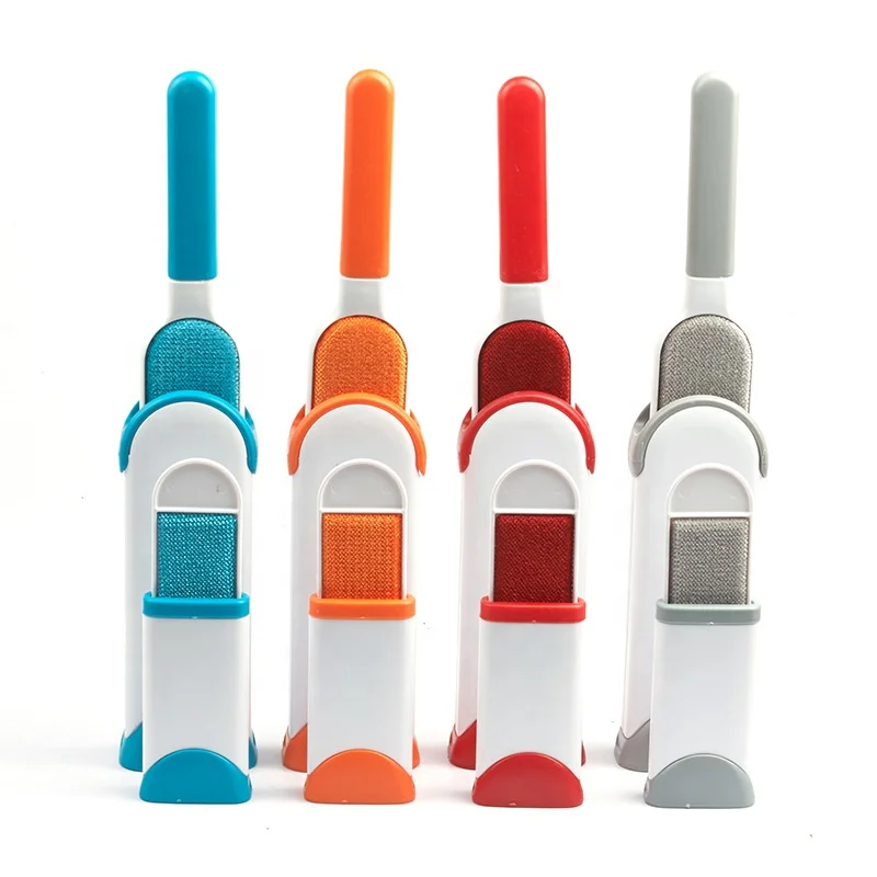 Three-piece set of double-sided color hair removing brush electrostatic hair adhesive easy cleaning recycling base for cleaning