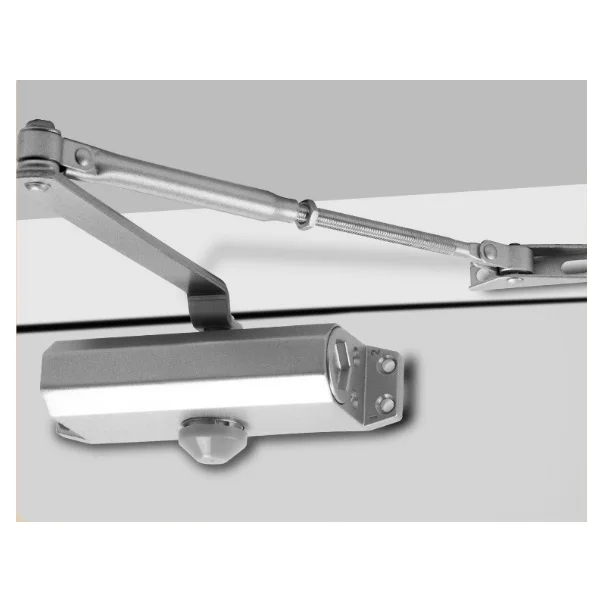 Hydraulic buffer door closer, concealed door positioning, silent and self popping door closer