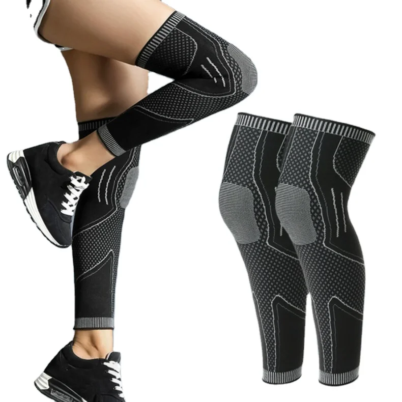 Running Basketball Football Cycling Sports Knee Pad Full Leg Knee Compression Sleeve