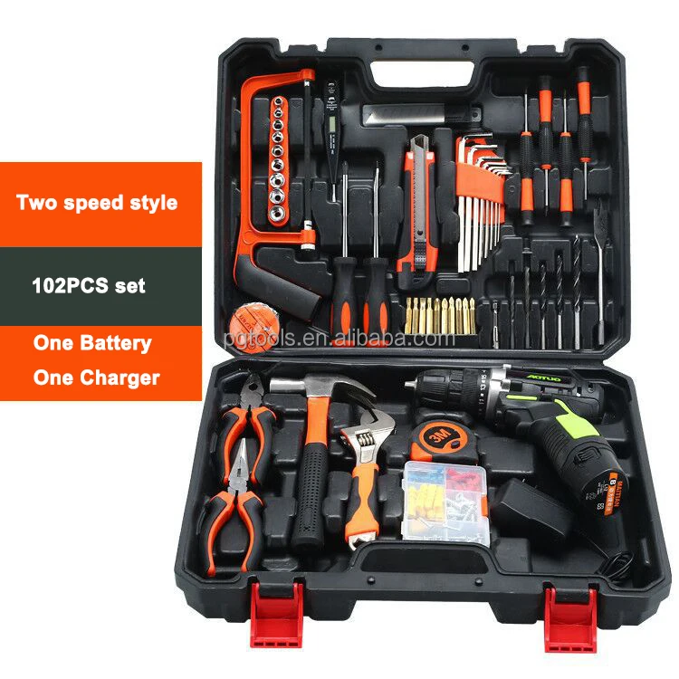 12V Rechargeable Lithium Battery Power Screw drivers Cordless Drill Multi fuction Electric Hand Drill Electric Screwdriver Kit