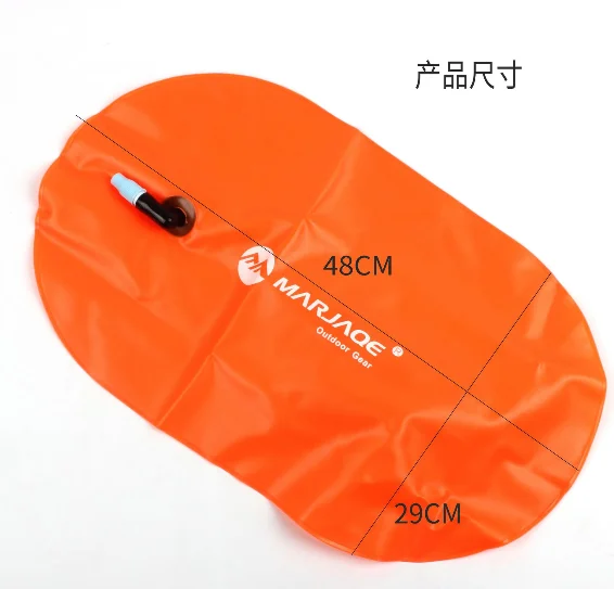 Yufeng factory high quality fee design logo 8kg + instructions inflatable life saving swim bouy float for swimmer sport