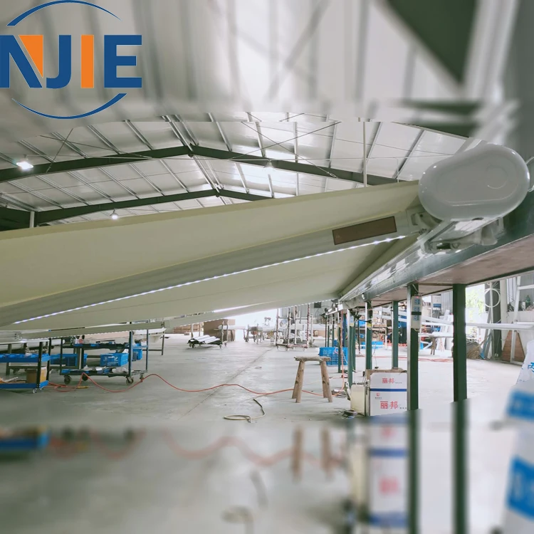 2020 popular awning supplier retractable roof awning with waterproof acrylic awning fabric