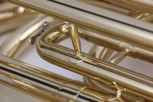 TUBA Bb KEY 3 PISTONS BRASS INSTRUMENT OEM