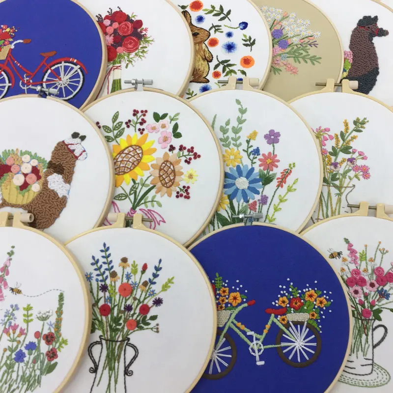 Hand Embroidery Orna Diy Cross Stitch Kit Print Hand Embroidery