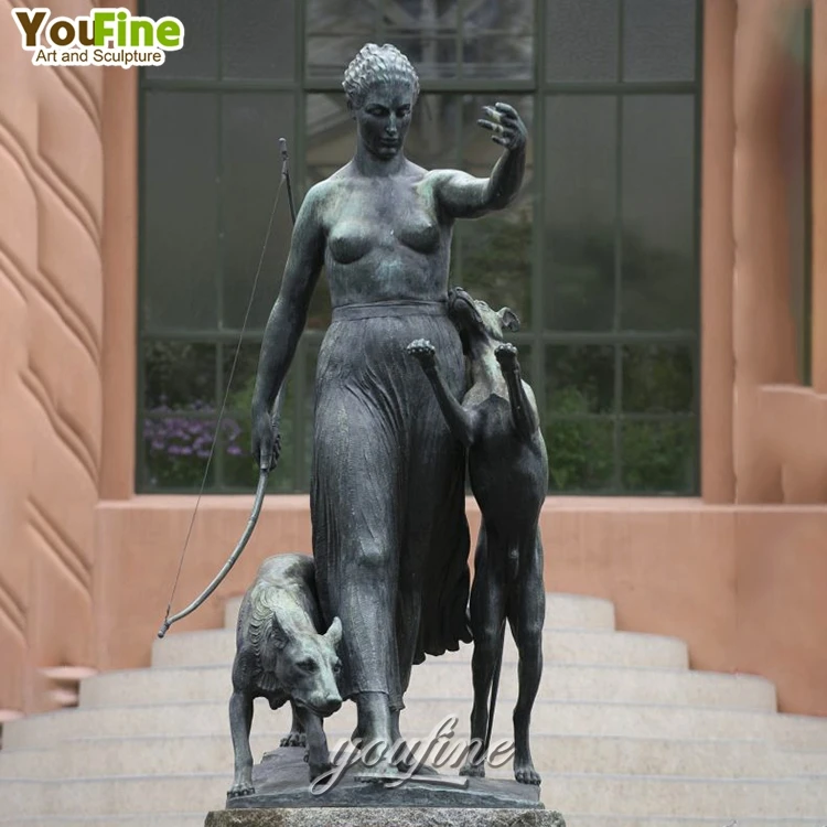 Life Size Metal Art Bronze Diana Woman Statue Sculpture