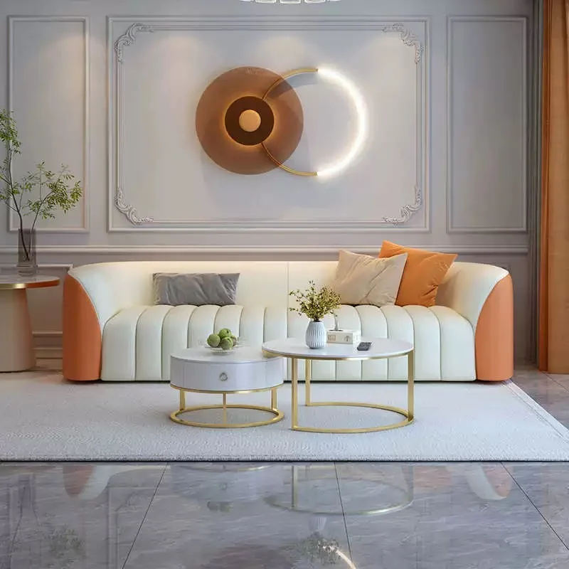 Italian design Home furniture simple luxury design living room furniture fabric set of sofa for home