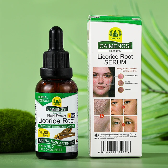 Factory wholesale natural herbal nourishing essence acne removal repairing licorice face serum