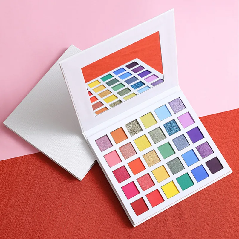 
Hot Sale OEM Cosmetics Wholesale 30 Color Highlight Natural Glitter Eyeshadow palette Matte Custom Private Label Eye Shadow 