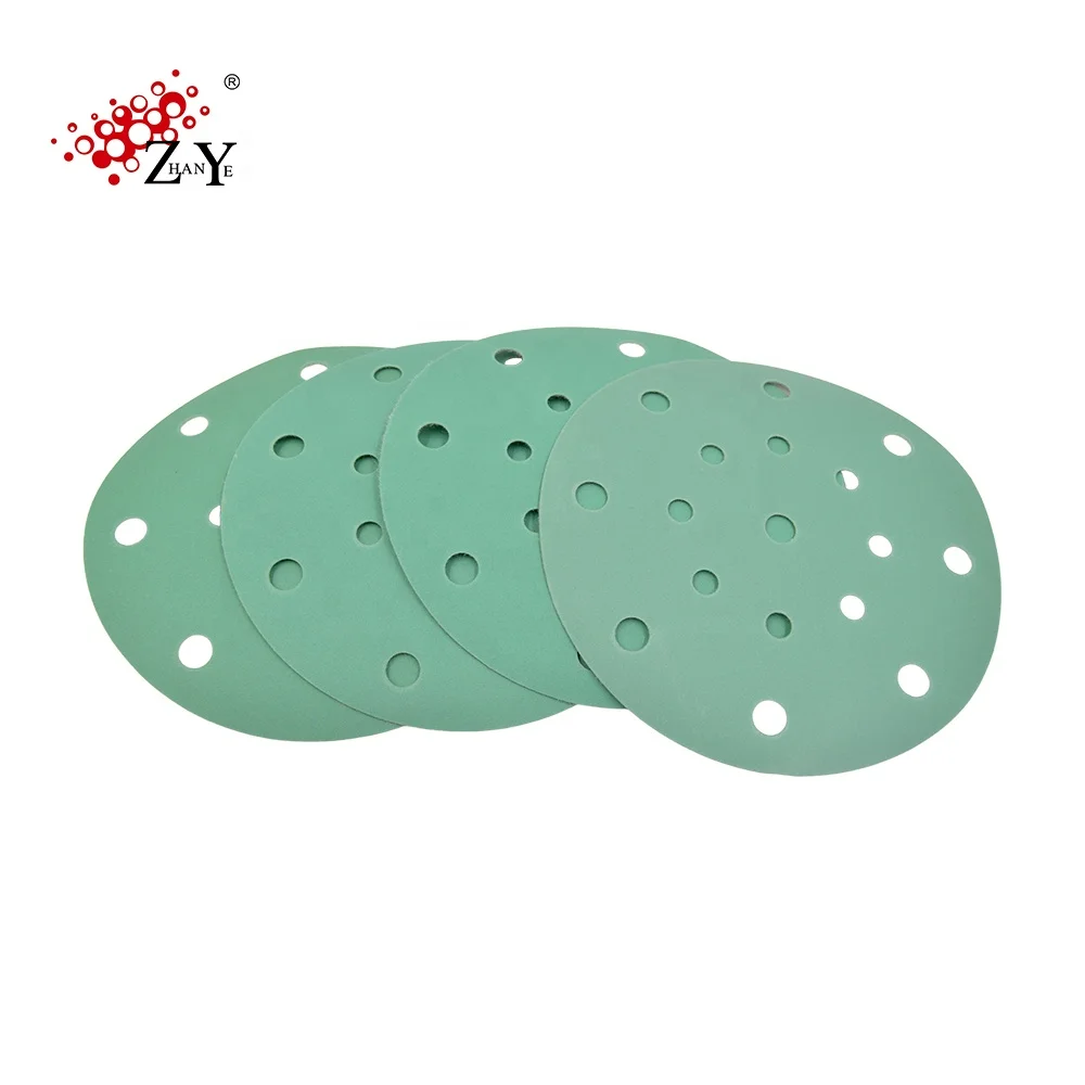 High quality sand paper silicon carbide sanding disc 6' carbide sanding discs for car refinishing