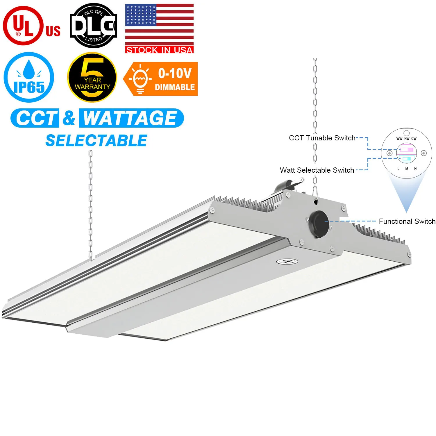 Wholesale Ce Rohs Led Linear High Bay Light 400w 300w 160w For Industrial Workshop